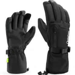 Qunature Ski Gloves Multi-Fabric, Touchscreen, Warmth Lock