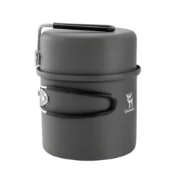Qunature Ultra-Light Aluminum Camping Cookware Set with Nestable Design Handle