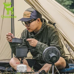 Qunature Ultra-Light Aluminum Camping Cookware Set with Nestable Design Handle