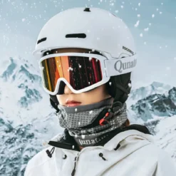 Qunature Warm Ski Face Mask - Reindeer Series, Skin-Friendly & Breathable