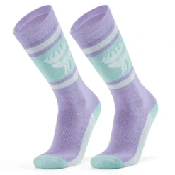 Qunature Wool Ski Socks Winter Warmth Shock Absorption for Skiing Comfort