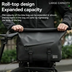 RideMate 100% Waterproof Bike Rear Rack Bag 16L