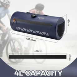 Road-to-Sky Bike Handlebar Bag 4L Waterproof for Road Gravel Bikes