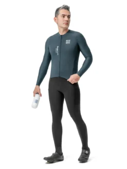 Road To Sky – Men’s Grey Long-Sleeve Cycling Jersey
