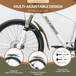 ROCKBROS Adjustable Bike Fender for 26