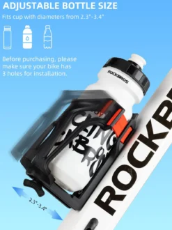 ROCKBROS Adjustable Water Bottle Holder for 2.3-3