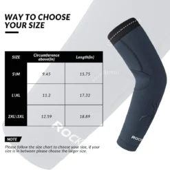ROCKBROS Arm Sleeves Cycling Arm Warmers with Ultimate Warmth Moisture-Wicking Flexible