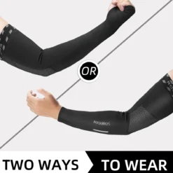 ROCKBROS Arm Warmers Thermal Arm Sleeves with Thumb Holes for Men Women