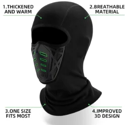 ROCKBROS Balaclava Ski Mask Thermal Windproof Balaclava Mask 3D Design