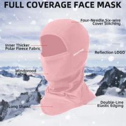 ROCKBROS Balaclava Ski Mask, Windproof Thermal Winter Neck Warmer Hood for Men Women