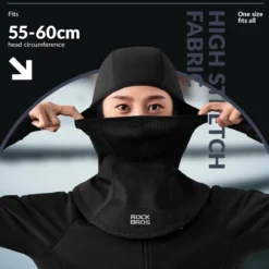 ROCKBROS Balaclava Windproof Thermal Scarf Ski Mask for Men Winter Neck Warmer