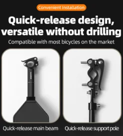 ROCKBROS Bicycle Front and Rear Fender Set - Quick Release, Adjustable