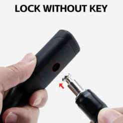 ROCKBROS Bicycle Memory Wire Spiral Steel Cable Lock – Twistable, Durable, Anti-Theft