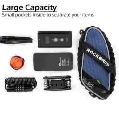 ROCKBROS Bicycle Saddle Bag Under Seat 3D Shell Cycling Seat Pack