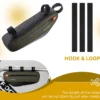 ROCKBROS Bike Frame Bag Bike Handlebar Bag Bike Bag with Large Opening Zippers 1.5L