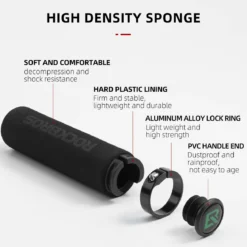 ROCKBROS Bike Grips Foam Single Lock on Bicycle Soft Comfortable Non-Slip Bike Handle Grips