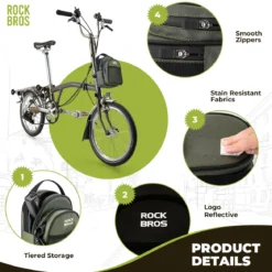 ROCKBROS Bike Handlebar Bag 1.8L For Folding Bike