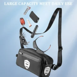 ROCKBROS Bike Handlebar Front Frame Bag with Removable Shoulder Strap for Cycling