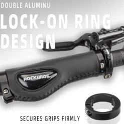 ROCKBROS Bike Handle Grips Ergonomics Design Soft Gel Dual Lock