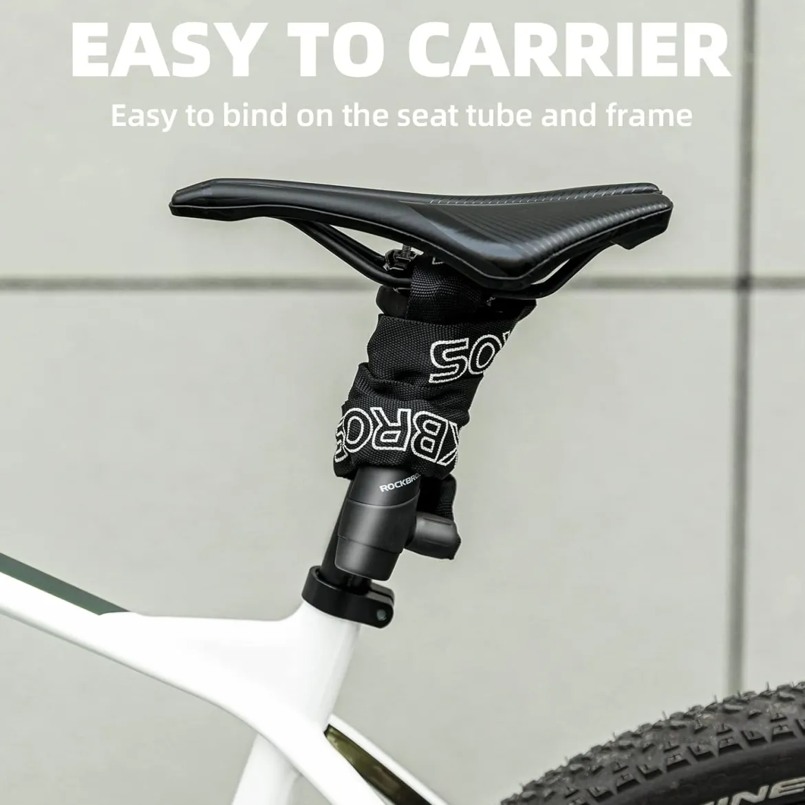ROCKBROS Bike Lock Chain Bicycle Lock, Heavy Duty Anti Theft