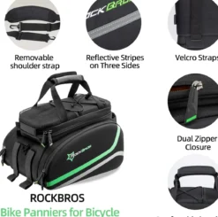 ROCKBROS Bike Panniers for Bicycle Trunk Bag 17L-45L bag Waterproof