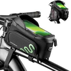 ROCKBROS Bike Phone Mount Frame Bag Bike Bicycle Phone Holder with Side Bags