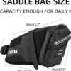 ROCKBROS Bike Saddle Bag Under Seat 1.5L Cycling Accessories Storage Pouch