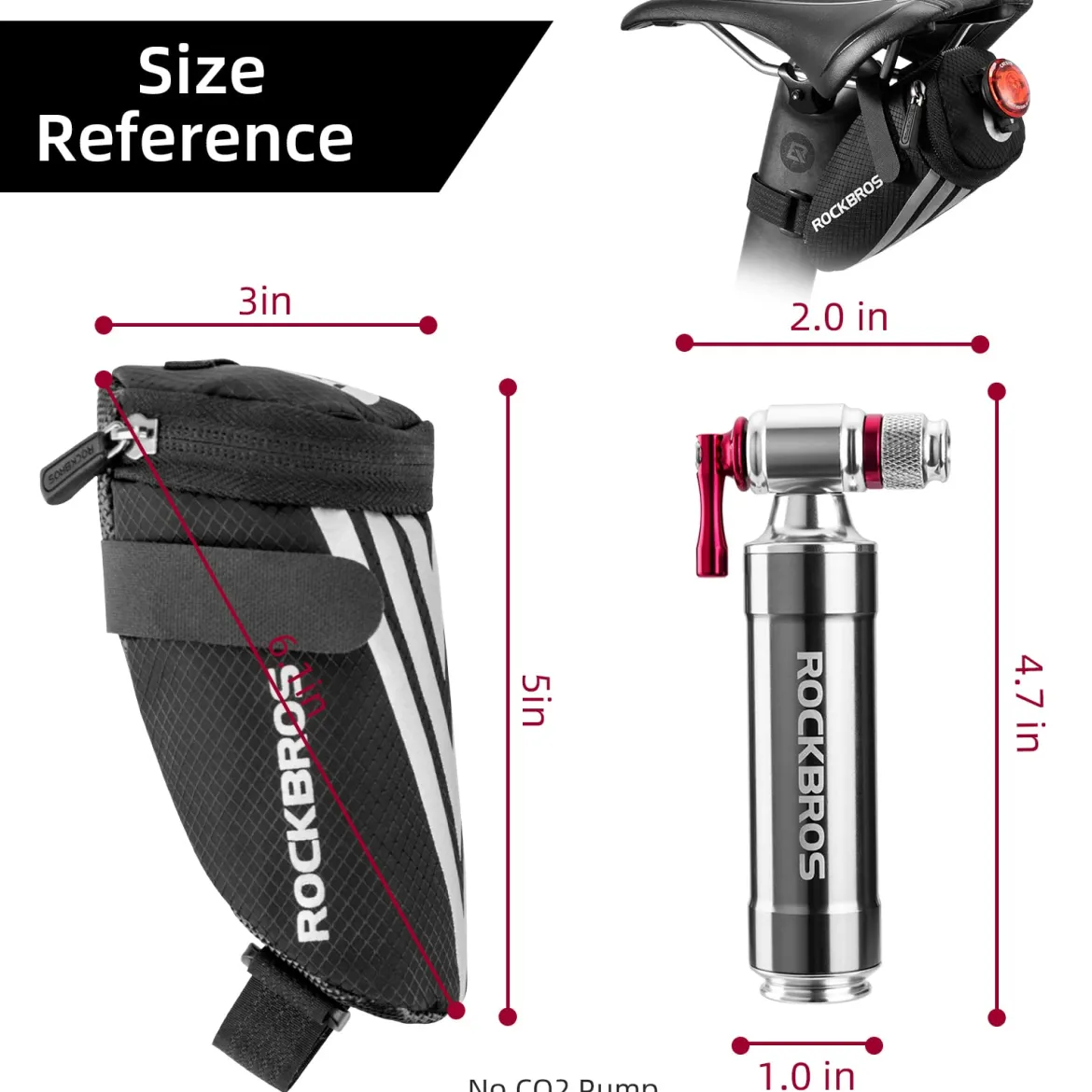 ROCKBROS Bike Saddle Seat Bag Under Seat