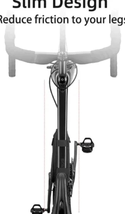 ROCKBROS Bike Triangle Frame Bag, with Two Side Pockets, 1.5L