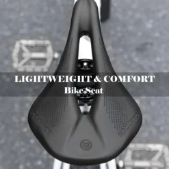 ROCKBROS Carbon Fiber Bike Saddle Lightweight Shock-Absorbing Comfort for Men Women"