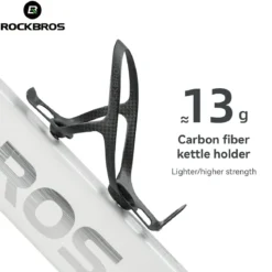 ROCKBROS 100% Carbon Fiber 13g Ultra-Light Bike Water Bottle Holder