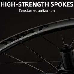 ROCKBROS 700c Carbon Fiber Disc Rim 38/50/65 mm 1.6-1.7 kg Clincher Wheelset