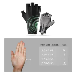 ROCKBROS Cycling Gloves Fitness Half Finger Extension Outdoor Mountaineering