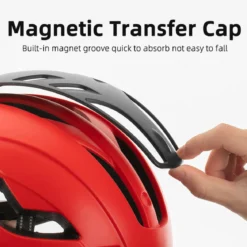 ROCKBROS Cycling MTB Road Bike Helmet Integrally Magnetic Cover Bicycle Helmet