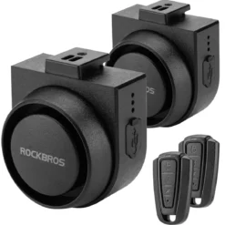 ROCKBROS 115dB Bike Alarm Vibration Motion Sensor Waterproof Motorcycle Alarm