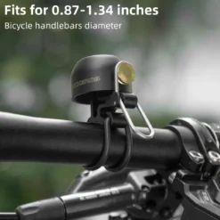 ROCKBROS 100dB Bike Bell, Loud Bicycle Bell for Adults & Kids, Fits 0.87-1.34in Handlebars