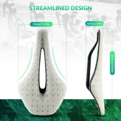 ROCKBROS 3D Printed Carbon Bike Saddle Ergonomic Ultralight Seat