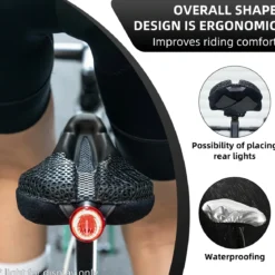 ROCKBROS 3D Printing Cushion Bike Seat Cover