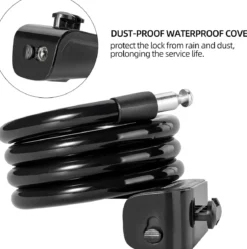 ROCKBROS 3ft Bike Cable Lock - Secure, Lightweight with Mounting Bracket