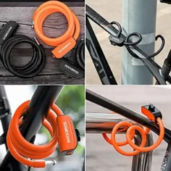 ROCKBROS 3ft Bike Cable Lock - Secure, Lightweight with Mounting Bracket
