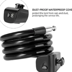 ROCKBROS 3ft Bike Cable Lock - Secure, Lightweight with Mounting Bracket