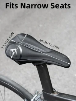 ROCKBROS Gel Bike Seat Cover Comfortable Padded Cushion for Peloton
