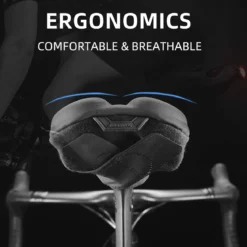 ROCKBROS Gel Bike Seat Cushion Padded Narrow Cover for Peloton Spin Bikes