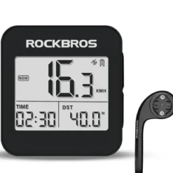 ROCKBROS GPS Bike Computer Accurate Wireless Speedometer with Backlight