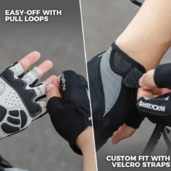 ROCKBROS Half-Finger Gel Padded Cycling Gloves Summer