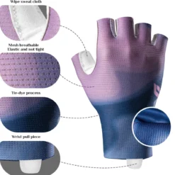 ROCKBROS Half-Finger Women Cycling Gloves Shock-Absorbing