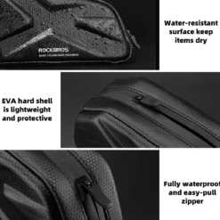 ROCKBROS 076 Hard Shell Bike Top Tube Frame Bag Pouch 1.4L