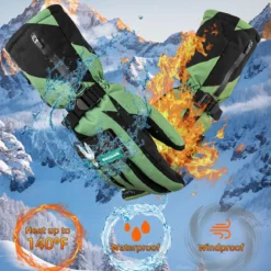 ROCKBROS Heated Gloves, Rechargeable Winter Touchscreen Hand Warmers for Men Women