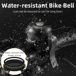 ROCKBROS Hidden AirTag Bike Bell, Anti-Theft GPS Tracker for 0.87