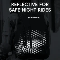ROCKBROS High-Capacity 14.5L Helmet Backpack with Reflective Safety Design